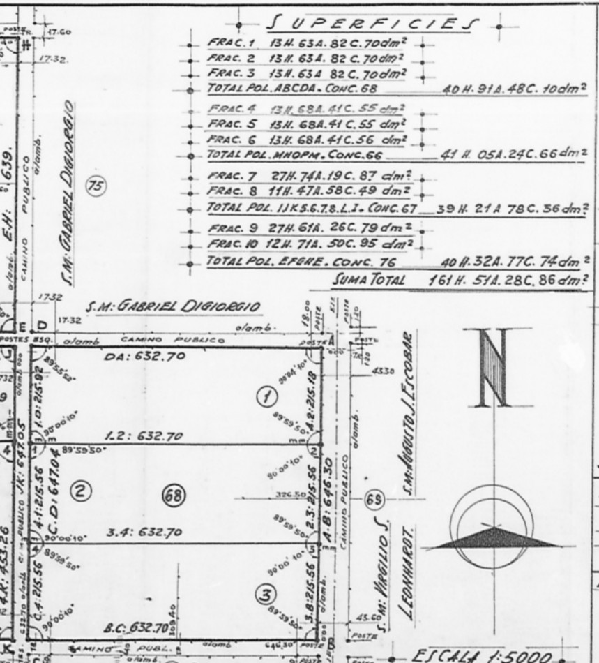 Campo de 13,6 Hectareas en venta 